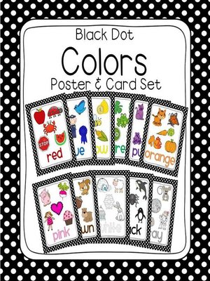 cover image of Black Dot Learn My Colors Poster Set